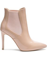 Rag & Co - Neutrals Molina High Heeled Chelsea Boot Nude - Lyst