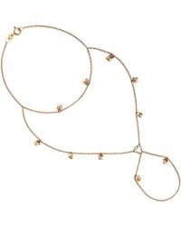 Artisan - Rose 18K Rose Diamond Slave Bracelet Hand Chain - Lyst