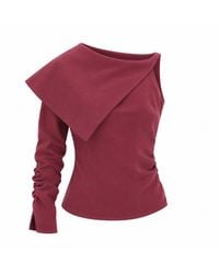 SÉLONE - Livia Asymmetric Cape Top - Lyst