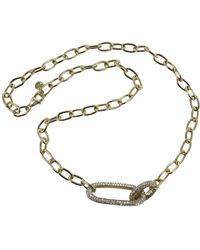 Reeves & Reeves - Sparkly Gold Plate Paperclip Statement Necklace - Lyst