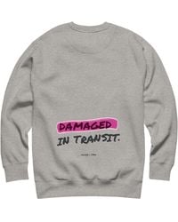 Anchor and Crew - Heather Out For Delivery Annotations Organic Cotton Sweatshirt - Lyst