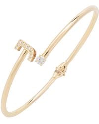 LÁTELITA London - Initial Bangle J - Lyst