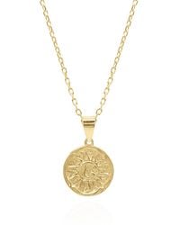 Luna Charles - Alba Sun Coin Necklace - Lyst
