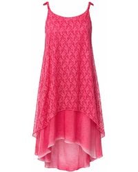 Conquista - Elegant Lace High-Low Dress With Adjustable Straps - Lyst