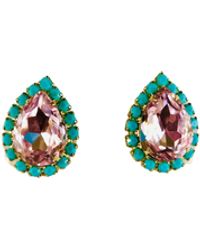 The Pink Reef - Pear Stud - Lyst