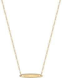 Vanhi - Viva La Vida Bar Chain Necklace - Lyst