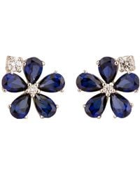 Juvetti - Florea Earrings Sapphires & Diamonds - Lyst