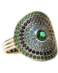 Native Gem - Utopia Ring- Aqua Moss - Lyst