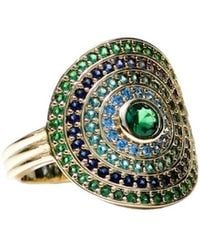 Native Gem - Utopia Ring- Aqua Moss - Lyst
