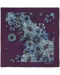lords of harlech - Hudson Valencia Floral Merino Handkerchief Pocket Square - Lyst