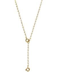 Alexie of Athens - Enamel Strand Drop Chain Charm Necklace - Lyst
