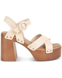 Rag & Co - Cristina Cross Strap Embellished Heels - Lyst