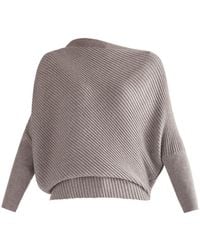 Paisie - Draped Knitted Jumper - Lyst