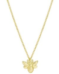Spero London - Sterling Bee Pendant Chain Necklace - Lyst