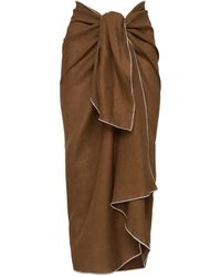 The Summer Edit - Mara Luxe Linen Sarong - Lyst