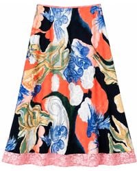 Helmstedt - Sofie Skirt Serenity Priint - Lyst