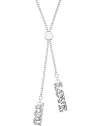 CarterGore - Love You Sterling Slider Necklace - Lyst