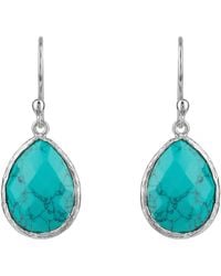 LÁTELITA London - Petite Drop Earrings Arizona Turquoise Silver - Lyst