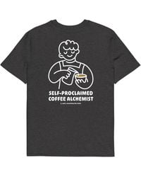 Anchor and Crew - Heather Gustatory Coffee Alchemist Organic Cotton Embroidered T-Shirt - Lyst