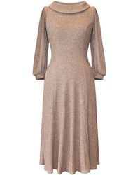 Alie Street London - Neutrals Meredith Turtle Neck Dress - Lyst