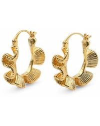 Miss Cecilia - Ripple Bloom Hoops - Lyst
