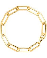 Ballinger Jewellery - Square Chain Link Chunky Paperclip Statement Bracelet - Lyst