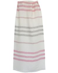 Pashmisy - Silk-Linen Stripy Shawl - Lyst