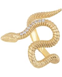 LÁTELITA London - Pharaoh Twist Snake Cocktail Ring Gold - Lyst