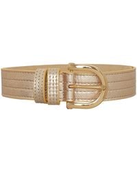 BeltBe - Arch Metal Buckle Leather Belt - Lyst