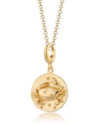 Lily Charmed - Plated Cancer Zodiac Charm Necklace - Lyst