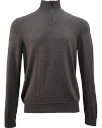 lords of harlech - Quest Fully Fashioned Quarter-Zip Merino Sweater - Lyst