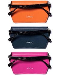 Naoa - Three Pack Apple-Leather Slim Glasses Case Fuchsia - Lyst