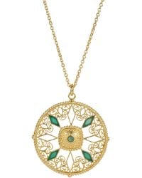 Lila Rasa - Onyx Medallion Necklace - Lyst