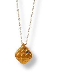 Claire Hill Designs - Art Deco Lapis Lazuli Necklace - Lyst