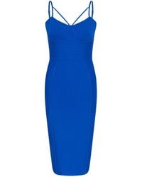 Sour Figs - Split Strap Bustier Bandage Midi Dress - Lyst