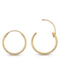 Spero London - 9Ct Solid 12Mm Hoop Earrings - Lyst