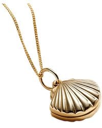 Posh Totty Designs - 9Ct Shell Locket Necklace - Lyst