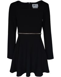 2KStyle - Archie Chain-Embellished Skater Mini Dress - Lyst