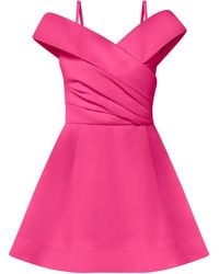 Tia Dorraine - Easy To Love Flared Satin Mini Dress Hot - Lyst