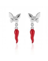 Unaloe - Butterfly Earrings - Lyst
