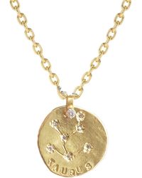Lily Flo Jewellery - Taurus Diamond Medallion - Lyst