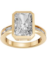 Aya Fine Jewelry - Radiant Cut Lab Diamond Engagement Ring - Lyst