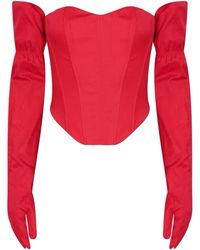London Atelier Byproduct - Sweetheart Corset With Long Gloves - Lyst