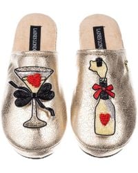 Laines London - Softie Slippers With Popping Champagne Brooches - Lyst