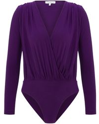 Maan Istanbul - Deep V-Neck Bodysuit - Lyst