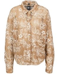 Freaky Nation - Neutrals Flower Mesh Jacket - Lyst