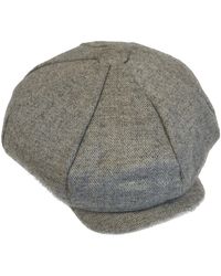 Kinalba - Herringbone Cashmere Baker Boy Cap - Lyst