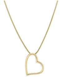 Gold & Honey - Classic Heart Necklace - Lyst