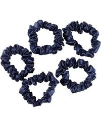 Soft Strokes Silk - Pure Mulberry Silk Mini Scrunchie Set Of Five - Lyst
