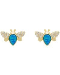 LÁTELITA London - Busy Bee Opal Stud Earrings - Lyst